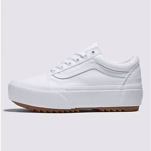 Vans Old Skool Stacked Shoe White platform sneakers - women’s 8.5